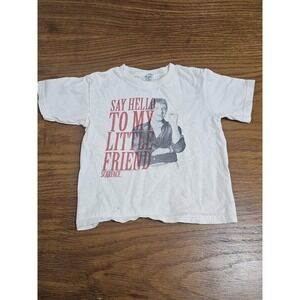 Vintage Delta Pro Weight Shirt Toddler 2T White Scarface Say Hello Little Friend